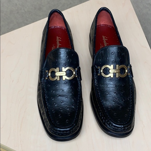 Ostrich ferragamo shoes Clearance